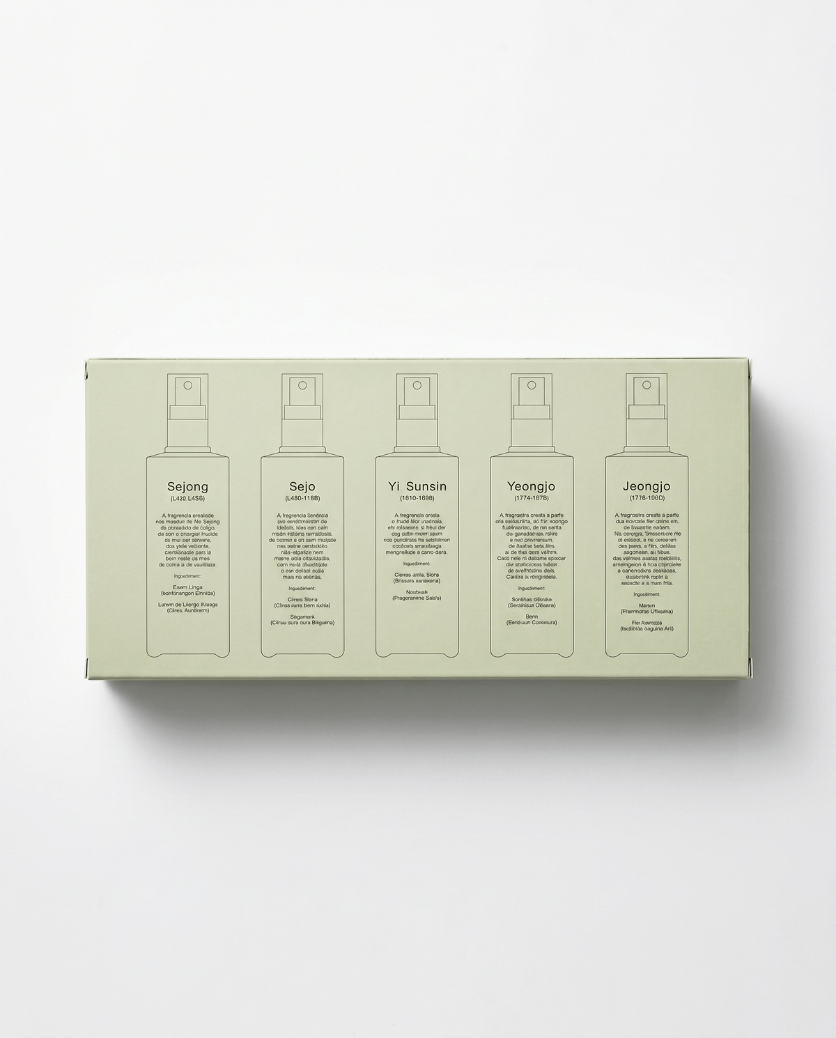 COLLECTION SET 5 PERFUME AMBIENCE 120ML